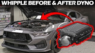 2024 Mustang GT Whipple Install  Before and After Dyno Numbers [upl. by Golanka]