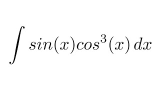 Integral of sinxcos3x substitution [upl. by Meghan353]