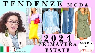 TENDENZE PRIMAVERA ESTATE 2024 Stile Outfit e Novità  Patoo 74 abbigliamento donna [upl. by Ynnot]