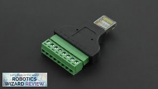 Ethernet RJ45 Male Plug Terminal Block Review [upl. by Ailimat933]