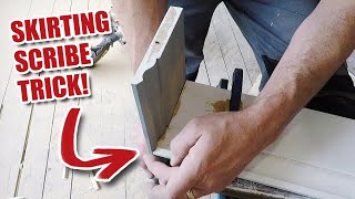 Time for new skirting boards  easy scribe tips Renovation Part 29 [upl. by Ern984]