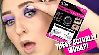 LIFE CHANGING LASHES Ardell MAGNETIC LINER and LASH Set [upl. by Ellahcim]