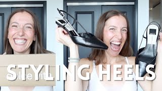 How To Style Black Slingback Heels Outfit Styling  TryOn Of Dolce Vita Shoes [upl. by Elacsap200]