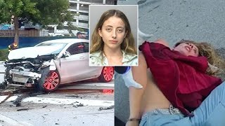 Body cam footage shows arrest of Instagram model on pink cocaine after fatal Miami crash [upl. by Annabel]