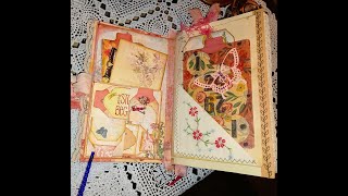 Handmade journal FlipThrough ArtMaze Spring mist [upl. by Hpeseoj]