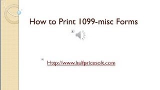 How to Print 1099 MISC Forms [upl. by Cinamod851]