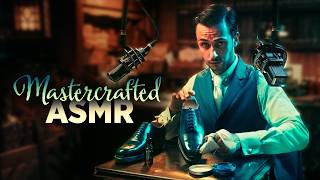 Leather Shoe Care amp Mirror Shine  MASTERCRAFTED ASMR [upl. by Duff896]