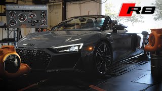 2020 Audi R8 Baseline Chassis Dyno Testing [upl. by Nehemiah559]