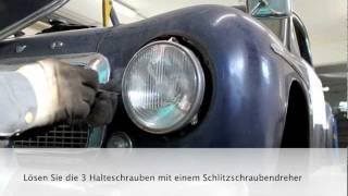 Austausch Scheinwerfer Volvo PV444 [upl. by Diana]