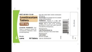 Levetiracetam 500 mg Tablet [upl. by Anstice]