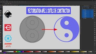 Vectorisation avec lOutils de Construction Inkscape [upl. by Man]