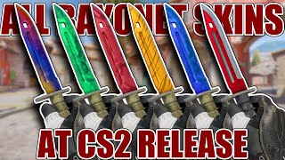 All Bayonet Skins at CounterStrike 2 Release ★ CS2 Showcase [upl. by Nylitsirk518]