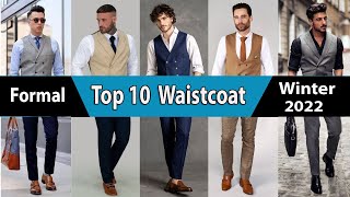 10 waistcoat outfits ideas for men 2022  Formal  WeddingCasualDress WaistCoatMen’s Fashion 2022 [upl. by Millhon146]