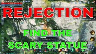 Mir4 Request Quest Clue Rejection Find the Scary Statue Crystalline Forest Guide [upl. by Suqram144]