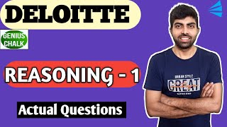 Deloitte  Reasoning I Best 25 Questions with Solution deloitte placement jobs GeniusChalk [upl. by Sprage]