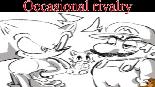 FNF MOD Occasional rivalryNintendoSEGA Mario Vs Sonic [upl. by Namhar]