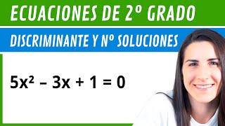 DISCRIMINANTE y Número de SOLUCIONES ✅ Ejercicios de Ecuaciones de Segundo Grado [upl. by Alegna175]