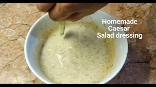 HOW TO MAKE CAESAR SALAD DRESSING without ANCHOVY  HOMEMADE MAYO SALAD DRESSING RECIPE My Version [upl. by Munafo658]