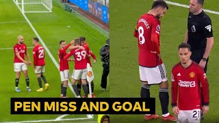 Bruno Fernandes penalty miss and Scott McTominay goal vs Chelsea [upl. by Eenel]