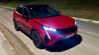 PEUGEOT 3008 GT 2022 at night  CRAZY LED lights AMBIENT lights amp digtial cockpit views [upl. by Elleniad]