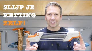 Kettingzaag Slijpen Was Nog Nooit Zo Makkelijk  Stihl 2 in 1 Vijl Review [upl. by Torrey]