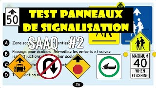 Examen théorique saaq Test panneaux de signalisation routière 2  Code de la Sécurité routière 2024 [upl. by O'Hara397]