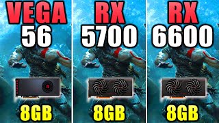 Vega 56 vs RX 5700 vs RX 6600  How Much Performance Difference [upl. by Idnyl]