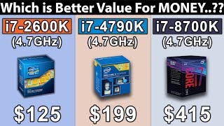 i7 8700K 47GHz vs i7 4790K 47GHz vs i7 2600K 47GHz  is it worth to Upgrade [upl. by Aicelet97]