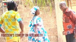 Fousseni amp Togan Comedy FESTADOTV He catches a man chasing his wife EWE Il attrape sa femme [upl. by Harehs]