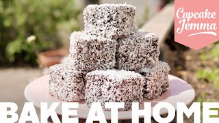 Super Easy Ridiculously Tasty Lamingtons Recipe  Bake at Home  Cupcake Jemma [upl. by Yerffoeg520]