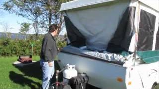 Palomino Real Lite popup trailer setup [upl. by Ney248]