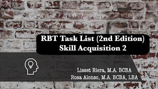 RBT Skill Acquisition Part 2 [upl. by Asserrac]