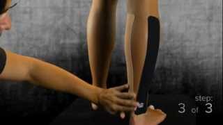 Calf Strain Taping Instructions using StrengthTape Kinesiology Tape [upl. by Eads]