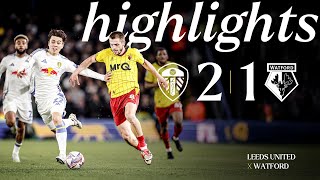 Leeds United 21 Watford  Short Highlights [upl. by Hayley]