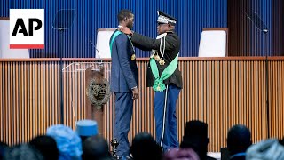 Senegal swears in Africas youngest elected leader as president [upl. by Anauj]