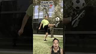 BELAJAR JADI RONALDO⁉️ football funny worldcup mbappe soccer comedy marshmallow [upl. by Ardussi]