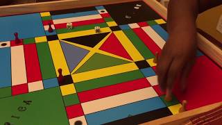 Gameplay Review Jamaican LudoLudiLudy Family Board Game  Amazon or Jamaicanludocom [upl. by Casady]