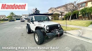 Installing Rob’s Front Runner Rack [upl. by Acinnad]