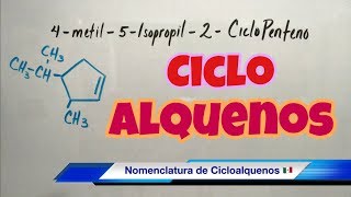 Nomenclatura de CICLOALQUENOS súper fácil [upl. by Ellerey]