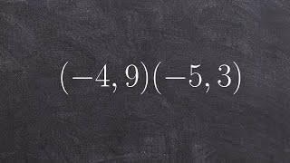 Applying the distance formula to find the distance between two points [upl. by Burtie83]