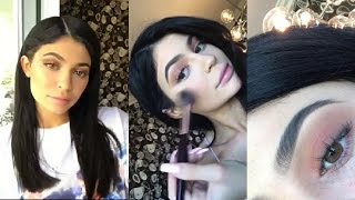 Kylie Jenners 2 every day Makeup Tutorials on Snapchat [upl. by Eliason808]