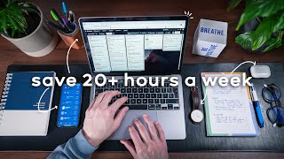 4 ONEMINUTE Habits That Save Me 20 Hours a Week  Time Management For Busy People [upl. by Pease]