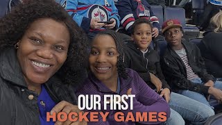 First Hockey Game Experience and Adventures manitobamoose hockeygames winnipeg manitoba canada [upl. by Naugal]