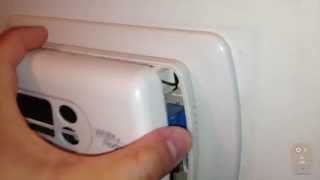 How To Change Thermostat Battery Heating amp Cooling [upl. by Melc195]