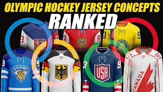 Olympic Hockey Jersey Concepts Ranked 116 [upl. by Noremmac]