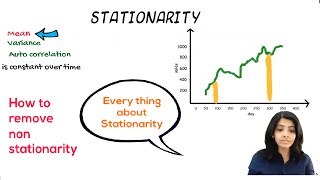 What is stationarity  How to make a series stationary Stationarity in pythoncodes with example [upl. by Ecnaret]