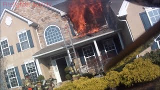 PA Structure Fire Helmet Cam from Firefighter [upl. by Elokyn]