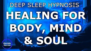 Deep Sleep Hypnosis Healing for Body Mind and Soul Dark Screen [upl. by Ahsias333]