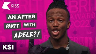 KSI on getting to Adeles after party  BRIT awards 2022 [upl. by Senilec]