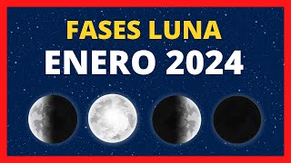 🌟 FASES DE LA LUNA ENERO 2024 🌙 CALENDARIO LUNAR ENERO 2024 🚀 FASE LUNA HOY ✨ CUÁL ES LA LUNA HOY [upl. by Pournaras144]